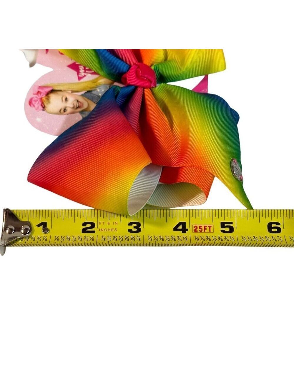 JoJo Siwa Signature Rainbow Hair Bow 7" Large Cheer Accessory Girl Gift - Picture 5 of 7